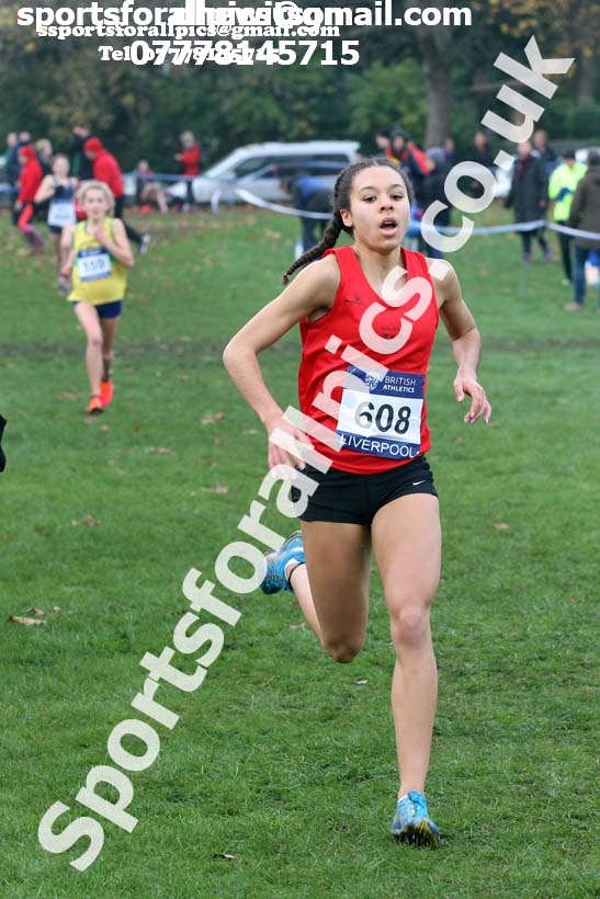 Womens under-17s and junior British Athletics Liverpool Cross Challenge, Sefton Park, Liverpool. Photo:  David T. Hewitson/Sports for All Pics